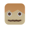 3ds for blank face emoji