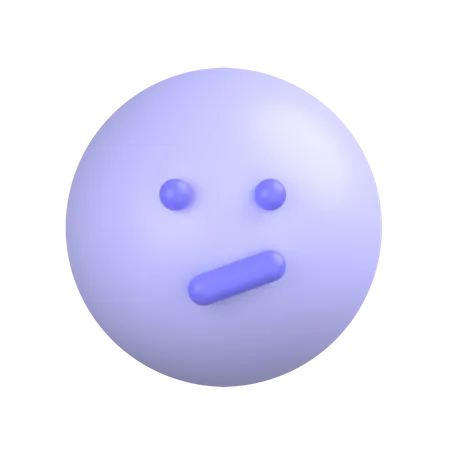 Confused-face 3D Icon