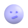 3d confused face illustration