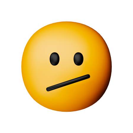 Confused Face Emoji  3D Icon