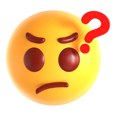 Confused Face Emoji  3D Icon