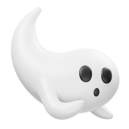 Confused Ghost  3D Icon