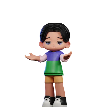 Confused man  3D Illustration