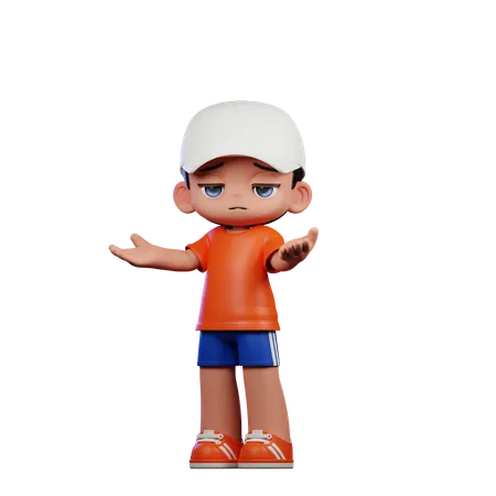 Confused Man  3D Illustration