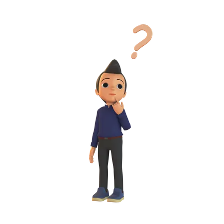 confused person animation