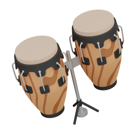 Conga Drum 3D Icon