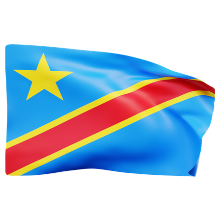 Congo Flag  3D Icon