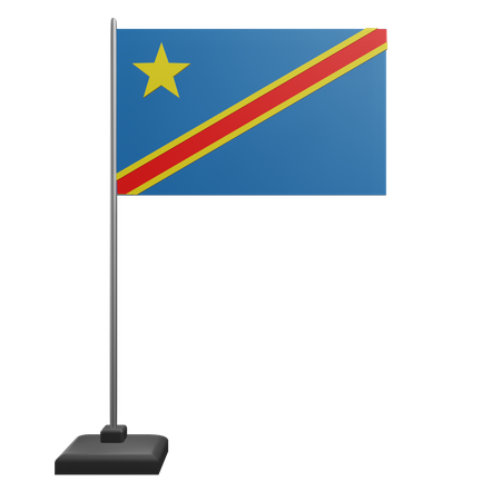 Congo Flag  3D Icon