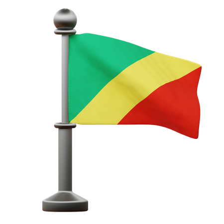 Congo Flag  3D Icon