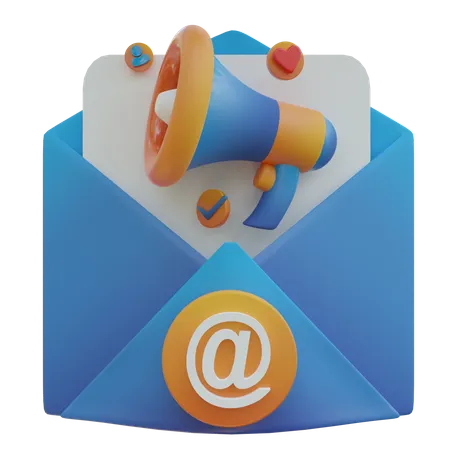 Congratulations Email  3D Icon