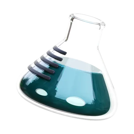 Conical Flask 3 D Render Icon Illustration 3D Icon