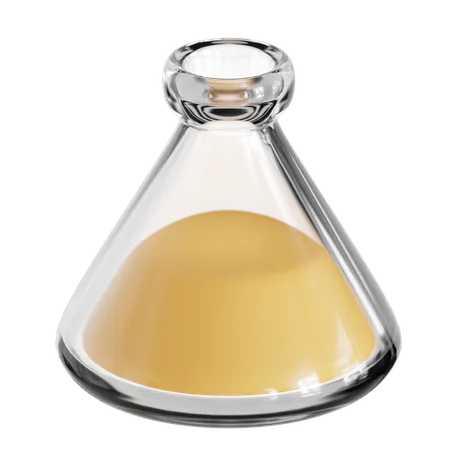 Conical Flask Glass 3D Icon