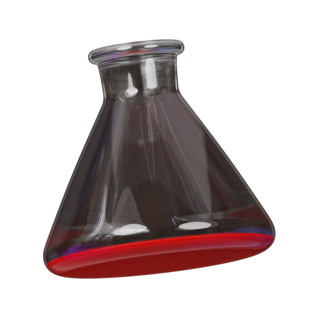 Conical Flask  3D Icon