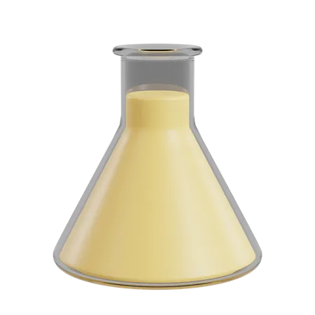 Conical flask  3D Illustration