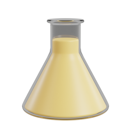 Conical flask 3D Illustration