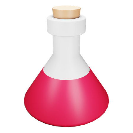 Conical Flask 3D Illustration