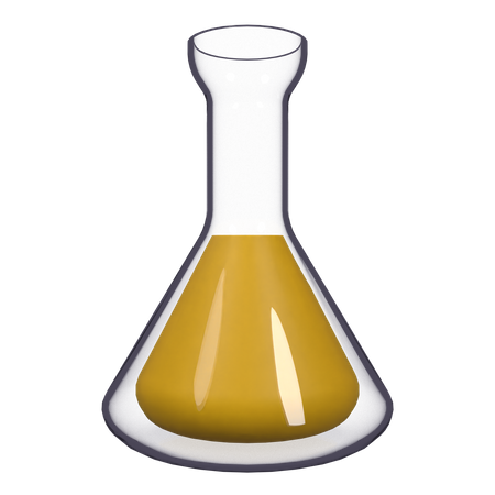Conical Flask 3D Icon