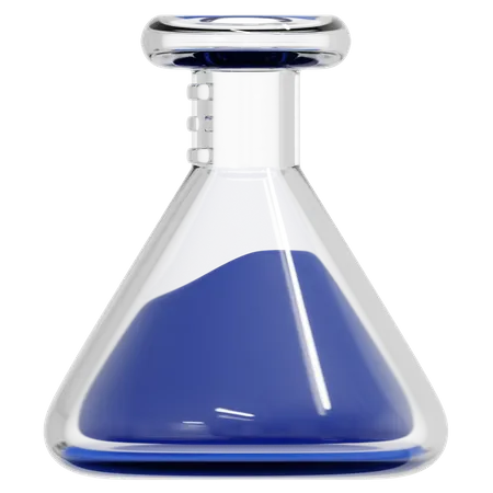 Conical Flask 3D Icon