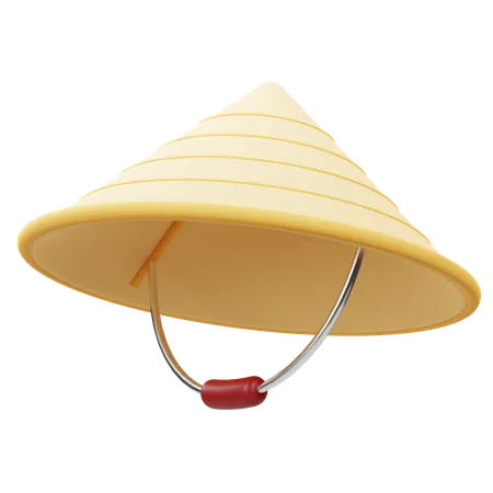Conical Hat  3D Icon