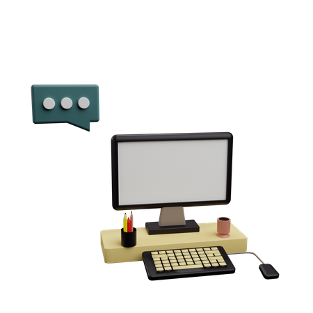 Sistema de computador  3D Icon
