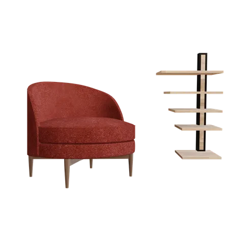Conjunto de sillas  3D Icon