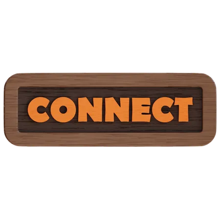 Connect Button  3D Icon