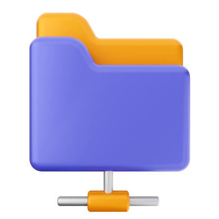 Connect Folder  3D Icon