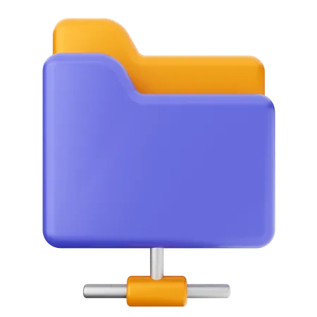 Connect Folder  3D Icon