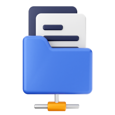 Connect Folder  3D Icon