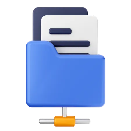 Connect Folder  3D Icon