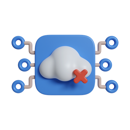 Connect To Cloud Computing  3D Icon