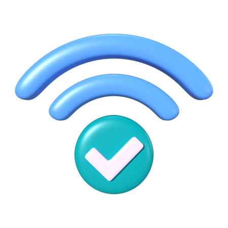 Wi-Fi connecté  3D Icon