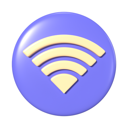 Wi-Fi connecté  3D Icon