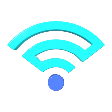 Wi-Fi connecté  3D Icon