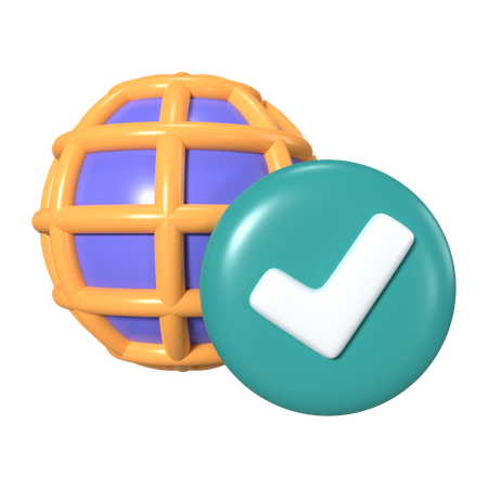 Connected  3D Icon