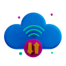 cloud share emoji 3d