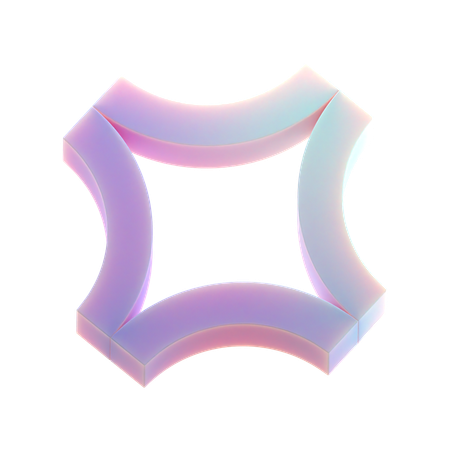 Connected Arcs  3D Icon