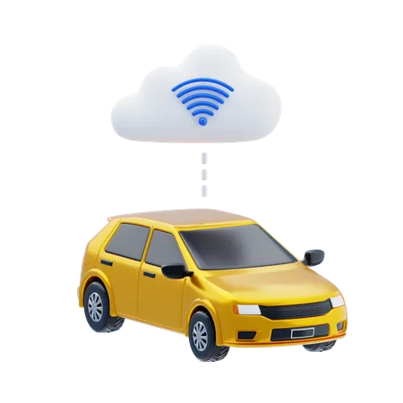 Connected Cars  3D Icon