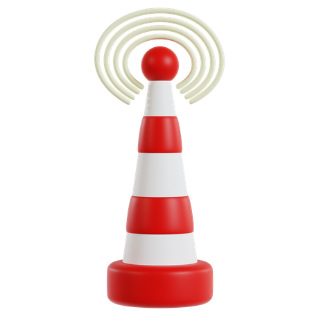 Connected Traffic Control  3D Icon
