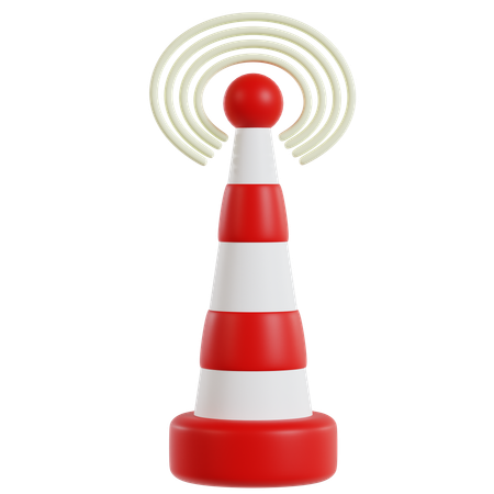 Connected Traffic Control  3D Icon