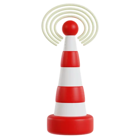 Connected Traffic Control  3D Icon