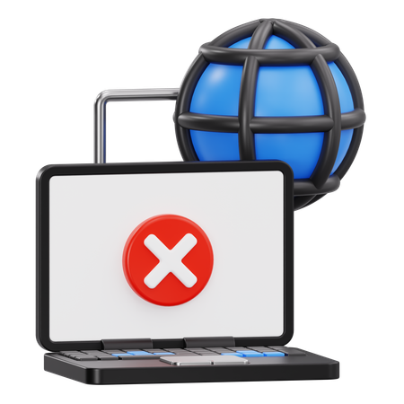 Connection failed  3D Icon