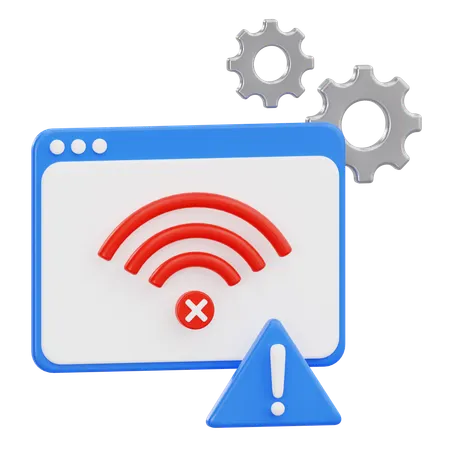 Connection failed  3D Icon