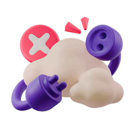 Connection Loss  3D Icon