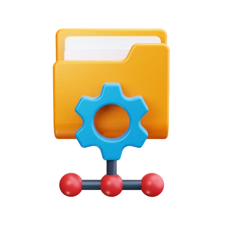 Connection Network  3D Icon