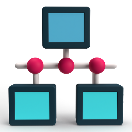 Connectivité  3D Icon