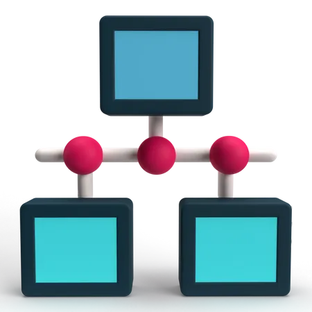 Connectivité  3D Icon