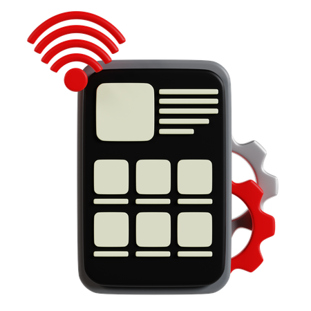 Connectivité des appareils intelligents  3D Icon