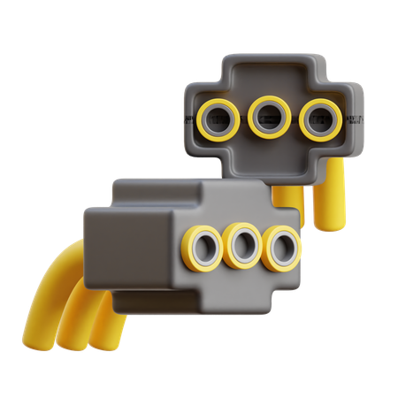 Connector  3D Icon