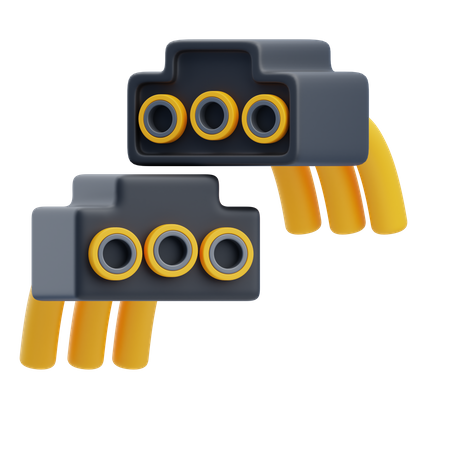 Connector  3D Icon